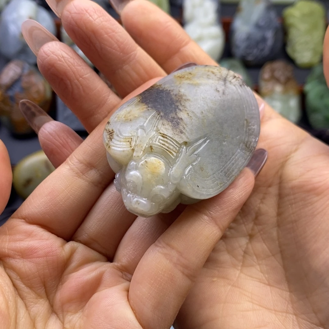 和田玉未镶嵌挂件