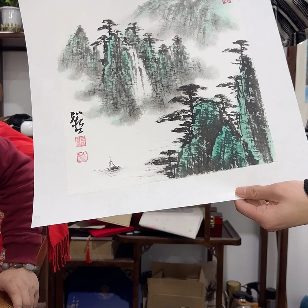 国画艺术家的作品
