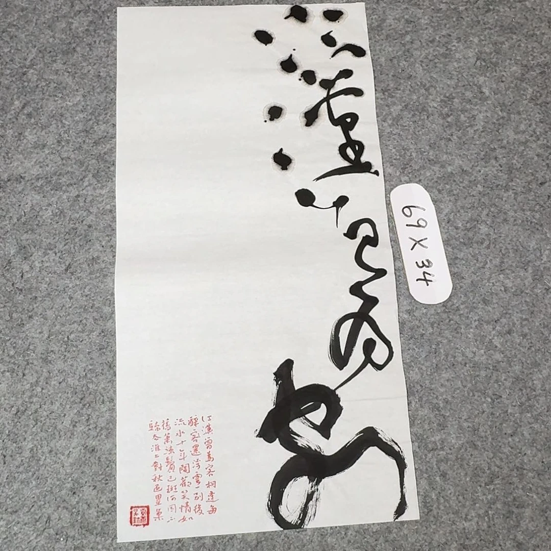 书法清华美院韩康昊69×34