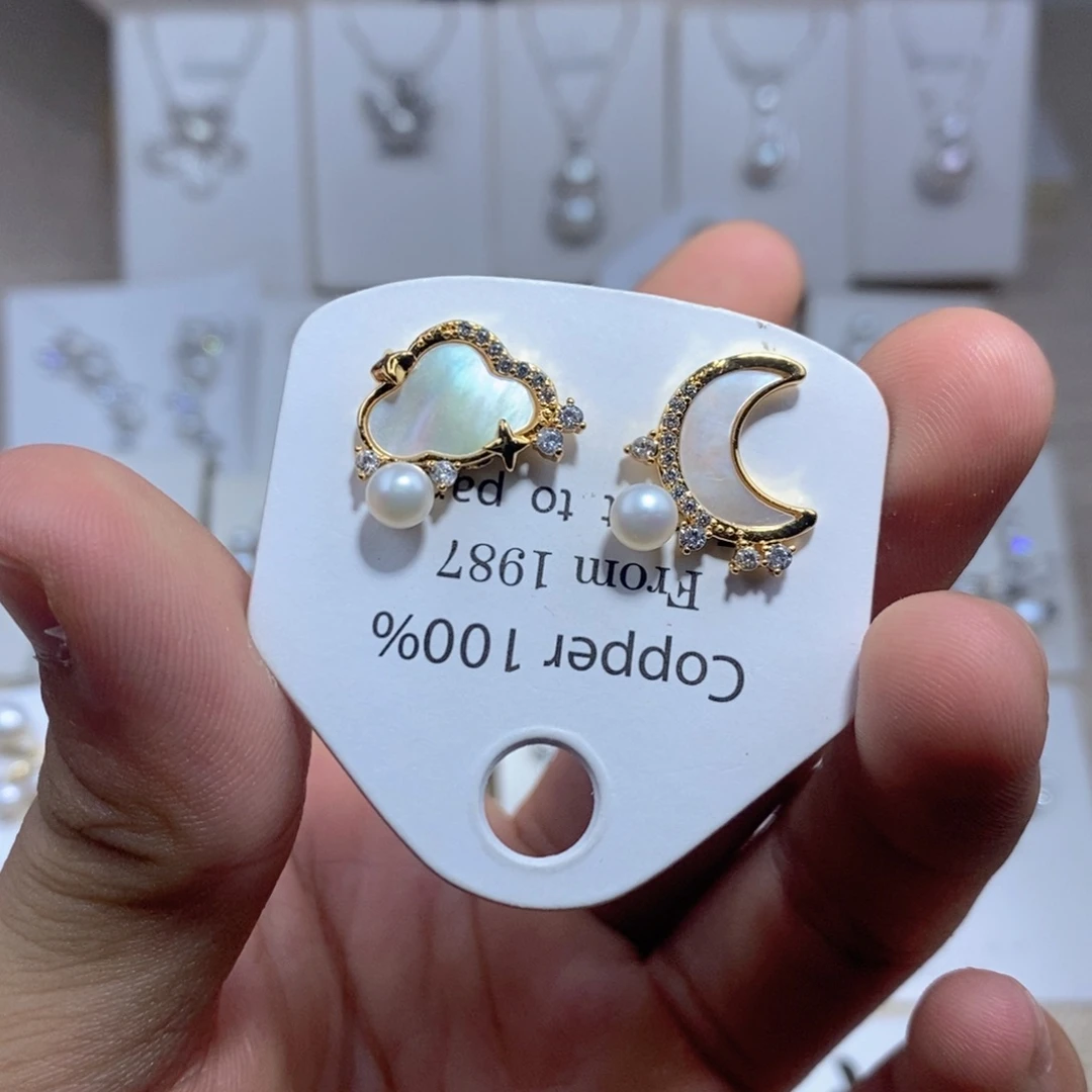 未镶嵌耳饰淡水珍珠