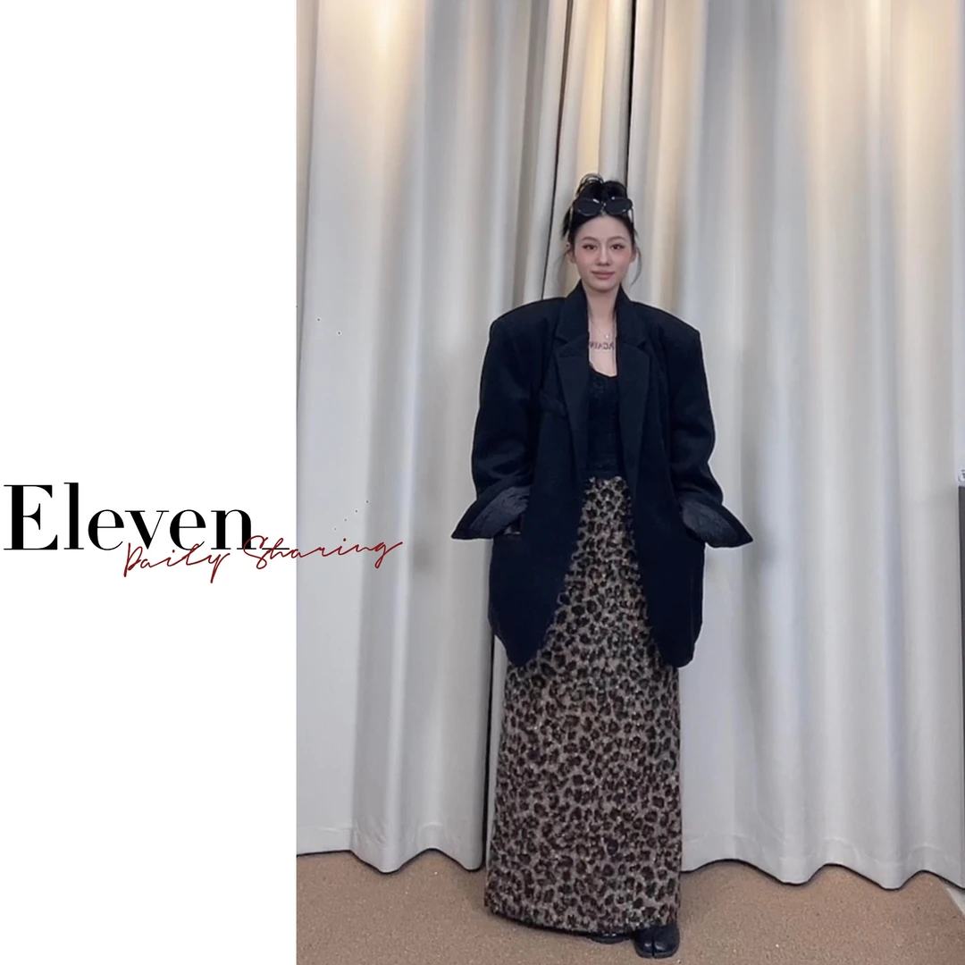 Eleven_  宽松加棉加厚呢料西装外套