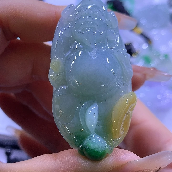 颈饰未镶嵌翡翠天然翡翠A货吊坠