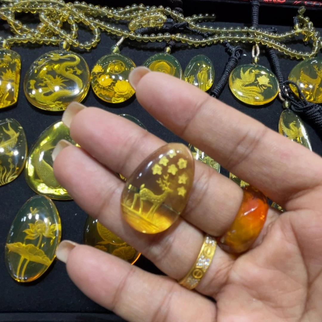 未镶嵌琥珀手链蓝珀鹿