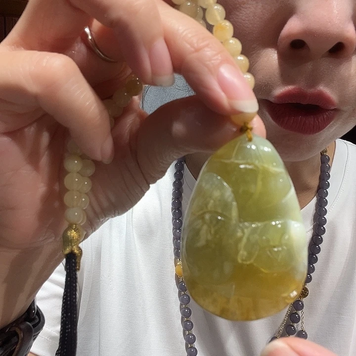 未镶嵌岫玉毛衣链