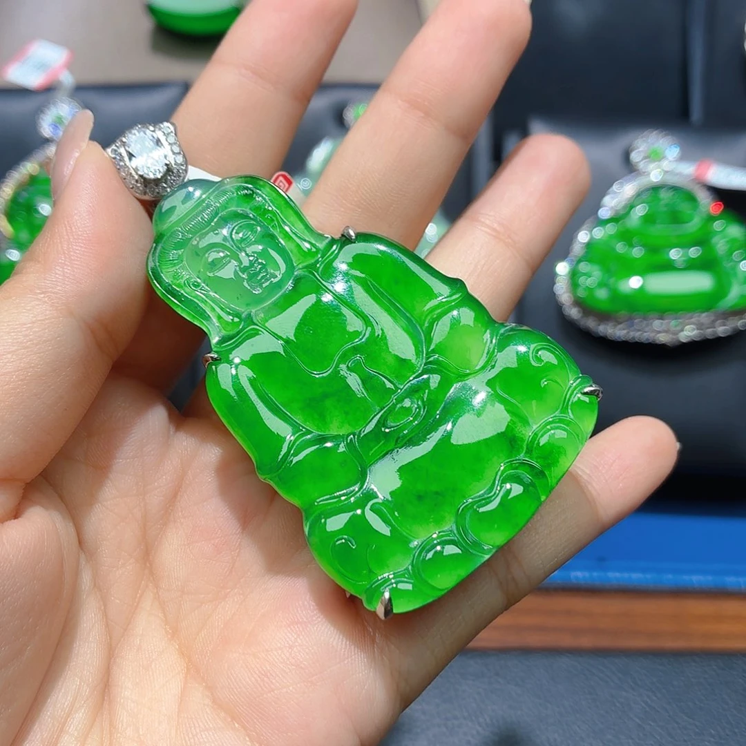 翡翠银S925镶嵌颈饰勿*我88888889