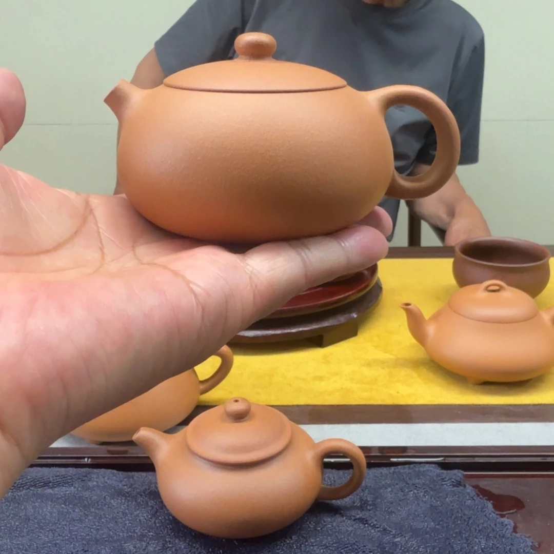 独***侯茶壶紫砂老矿长宝山黄金段无添加扁西施壶