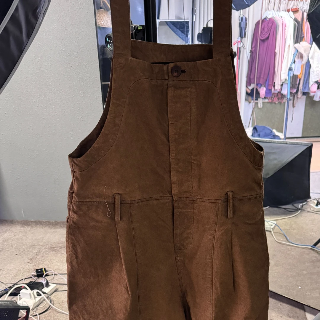 240503-春夏薄款色织进口压线背带裤