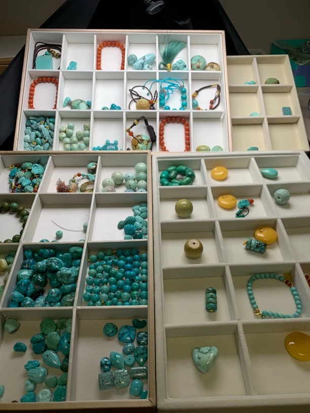 绿石圆珠老型墩子面包圈随性多样性发货