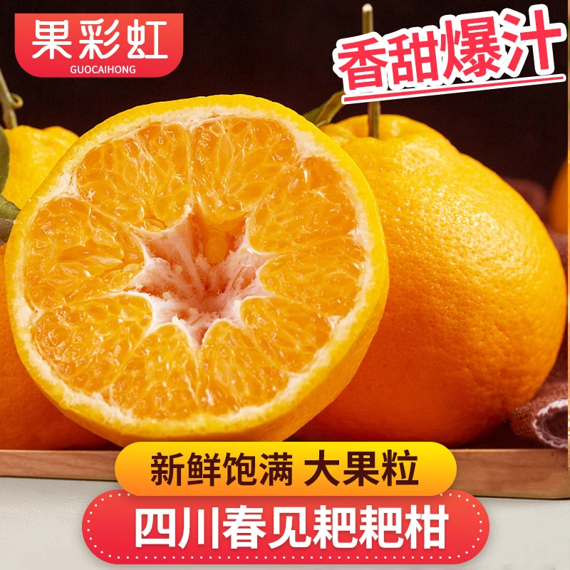 【果彩虹】四川春见耙耙柑2-8斤香甜爆汁大果粒新鲜当季水果好吃