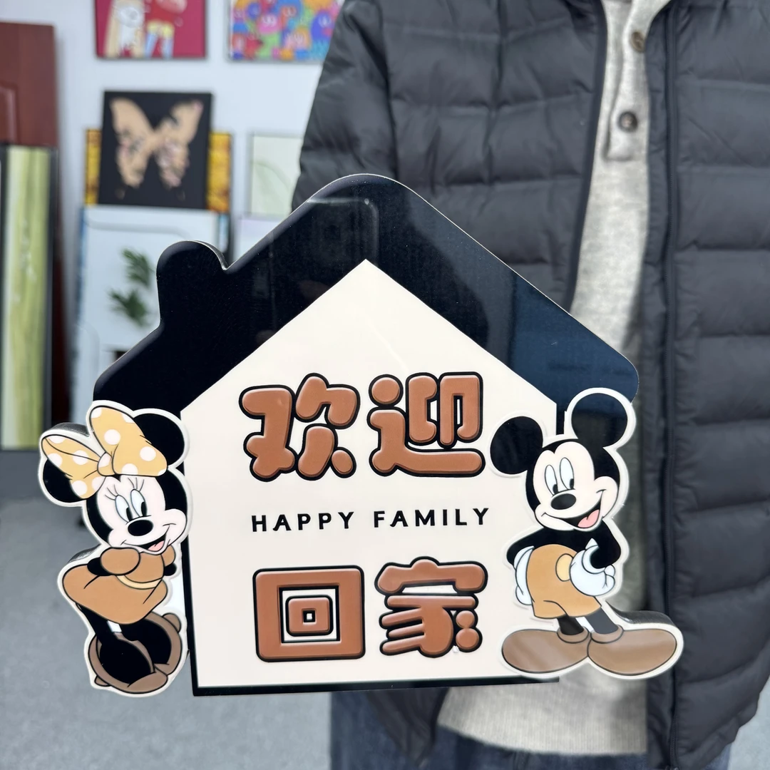 晶瓷BB米奇欢迎回家精美摆台入户客厅摆台桌面装饰摆件