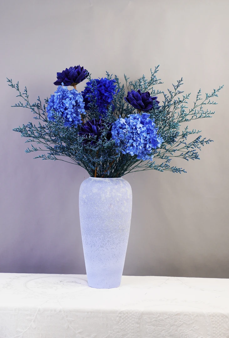 《朝雾迷兰》真花永生花家居餐桌客厅干花卧室装饰品紫气东来