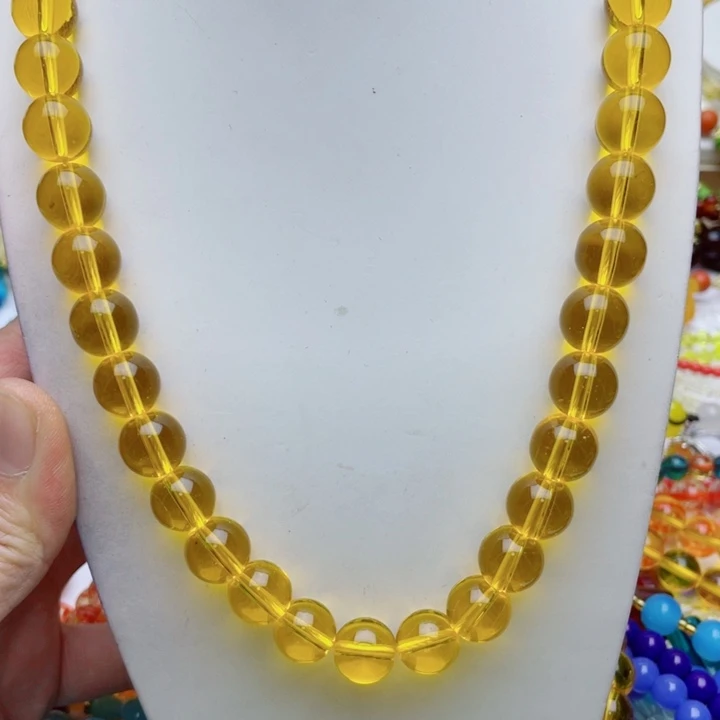 树脂制品113号黄色项链