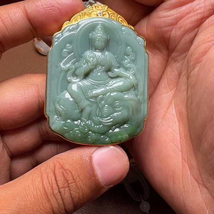 【闪购商品】和田玉吊坠(不含链)银S925镶嵌逸*