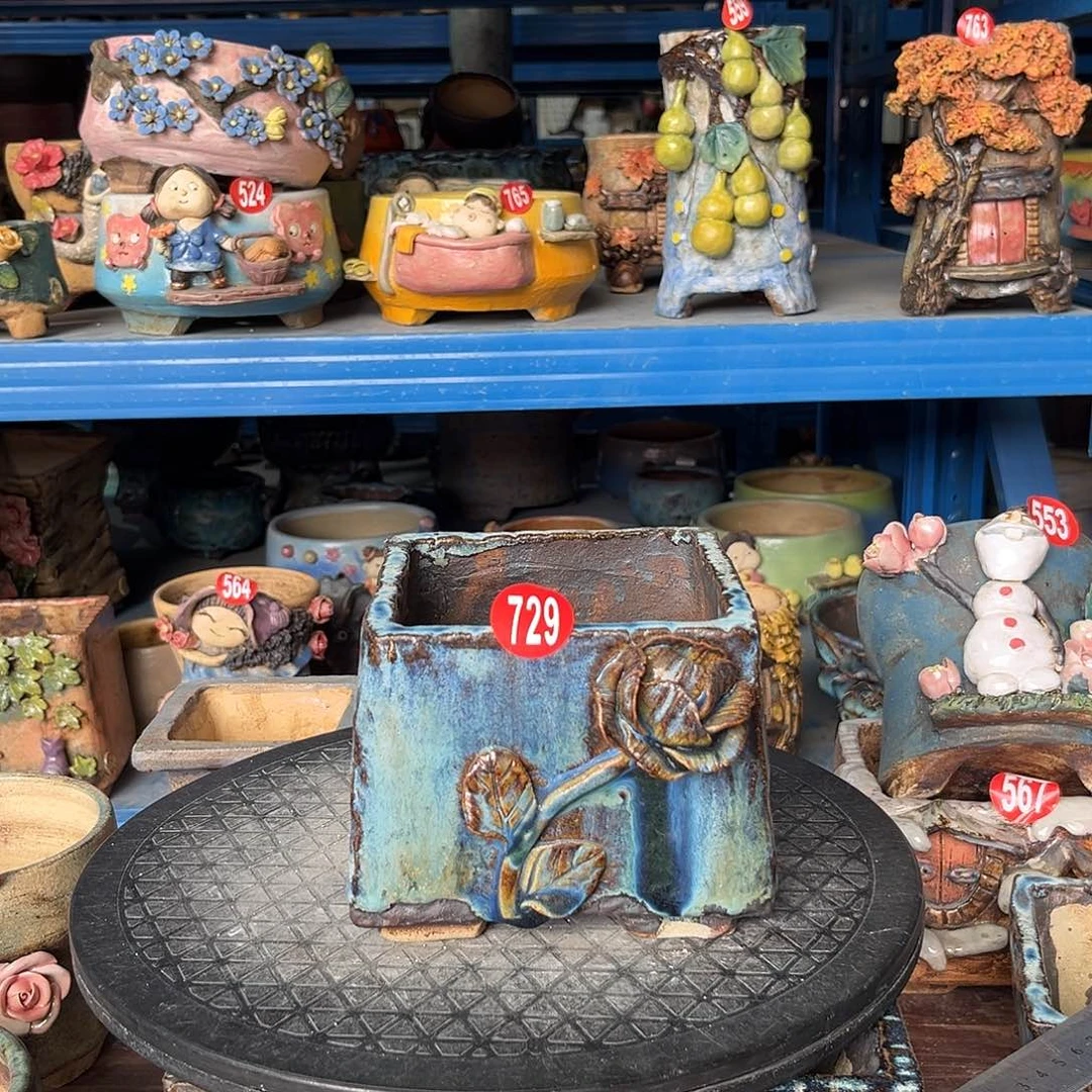 微瑕729 号陶然花器手工花盆