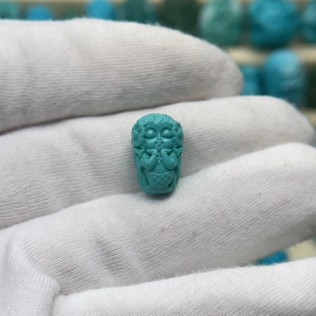 绿松石未镶嵌颈饰卡9.5-14.7-8.3