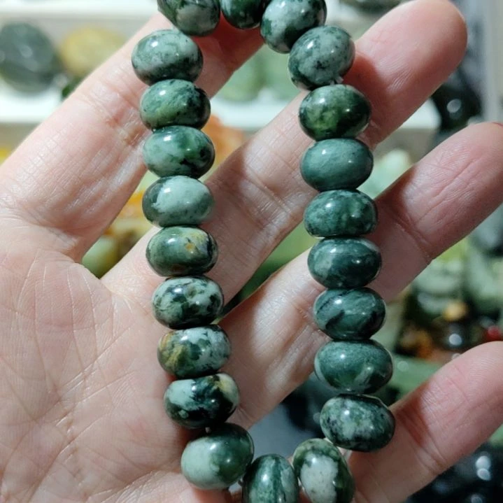 岫玉手串款式未镶嵌