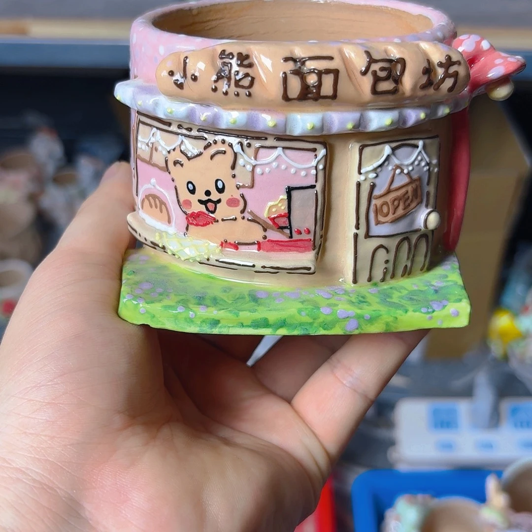老梧家的手工陶瓷多肉花盆