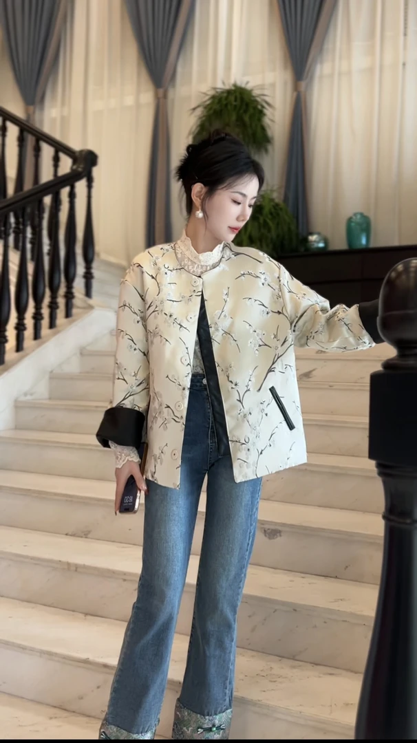 大西子专属-新中式女装中国风两面穿爆款小个子洋气外套 mg85003