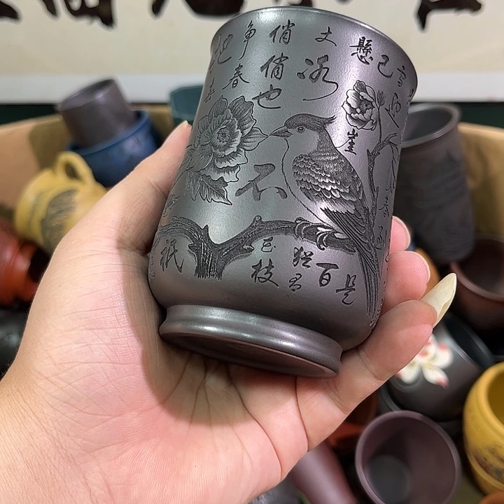 茶杯紫砂全手工紫砂主人杯