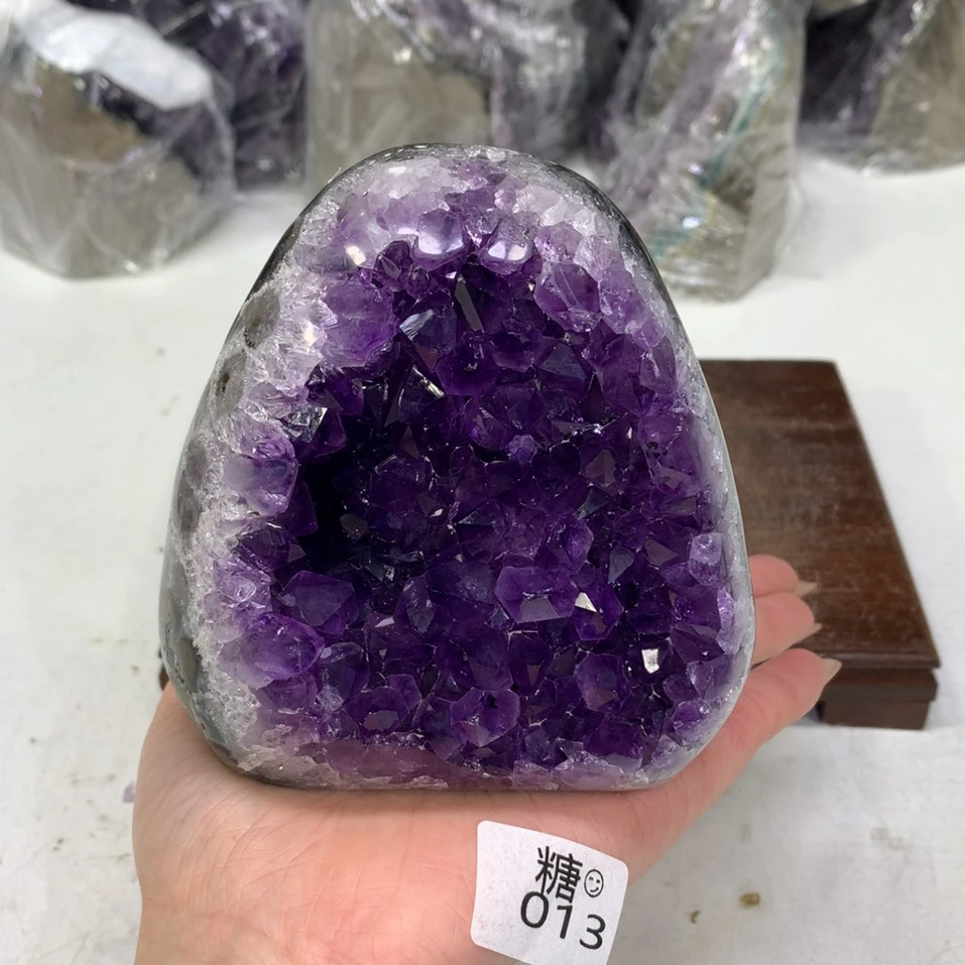 紫晶摆件未镶嵌水晶