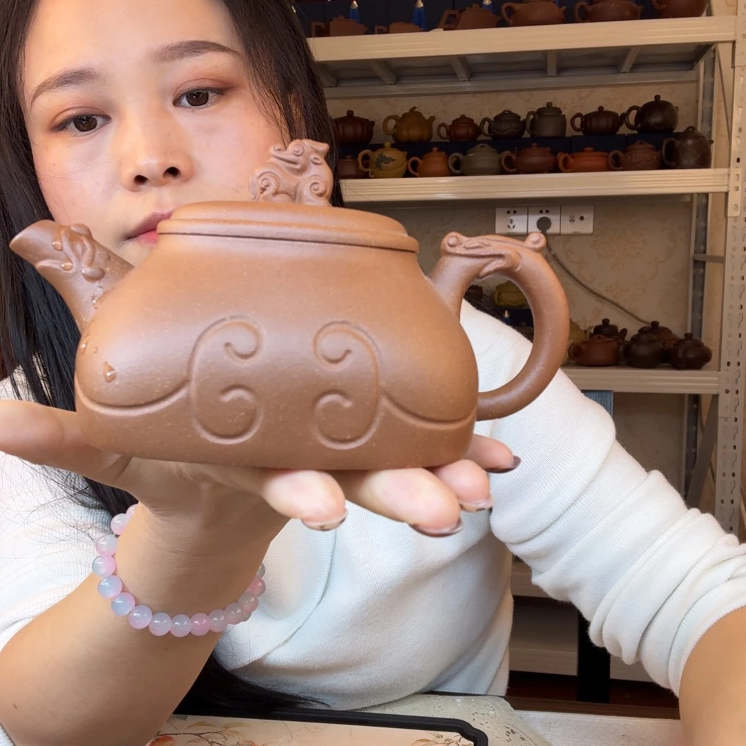 紫砂茶壶精工制作微暇