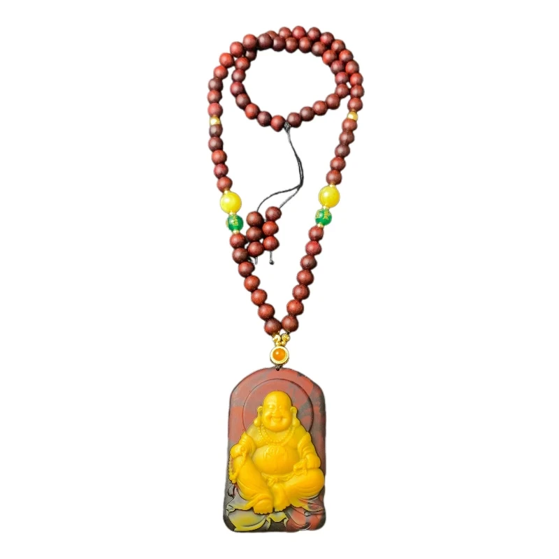 血檀木佛公吊坠A28-392 赠礼盒（多样性发）