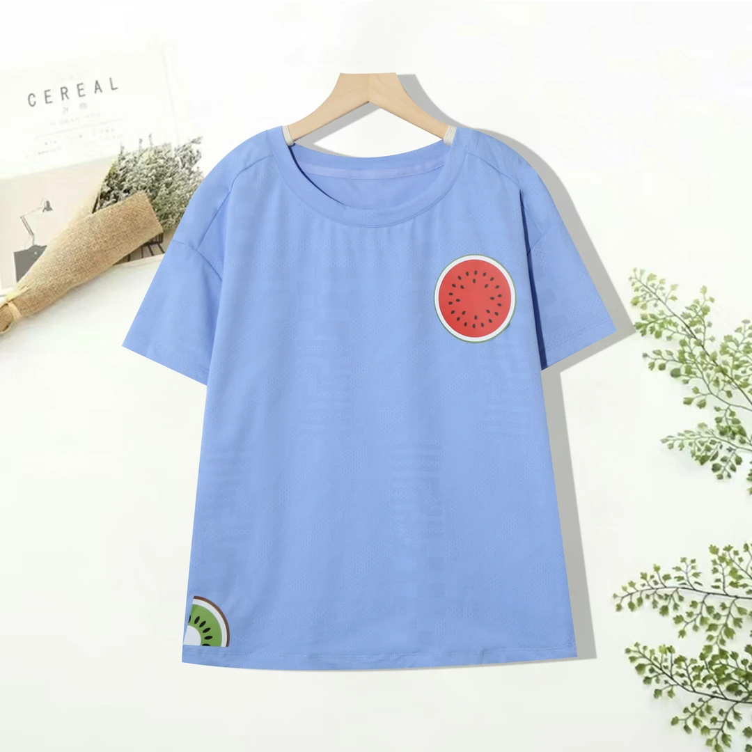 夏季男女同款T恤亮色时尚潮流简约大方运动轻薄气质上衣短袖P-N95