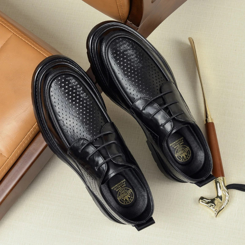 1332凉鞋男新款夏季透气镂空打孔潮流男士休闲韩版商务时尚鞋子男