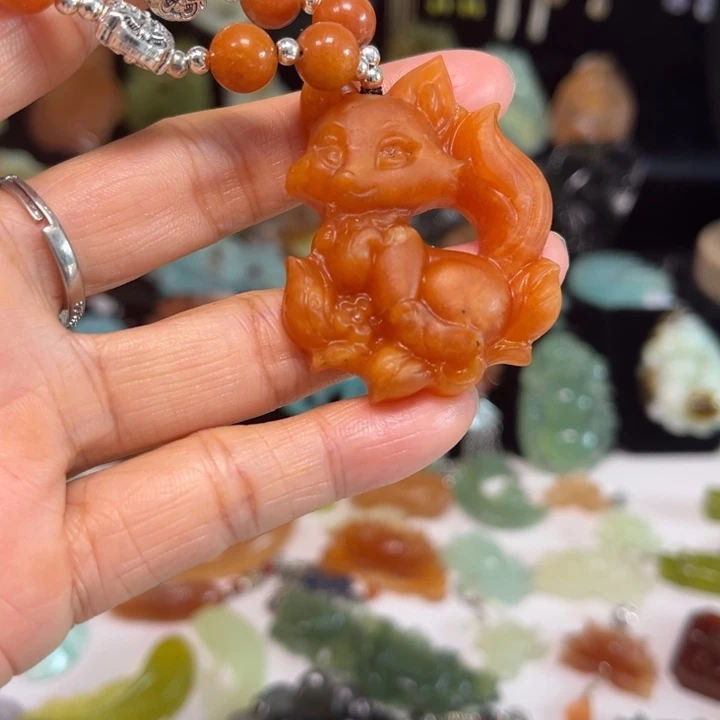 蛇纹石玉未镶嵌吊坠(赠链)