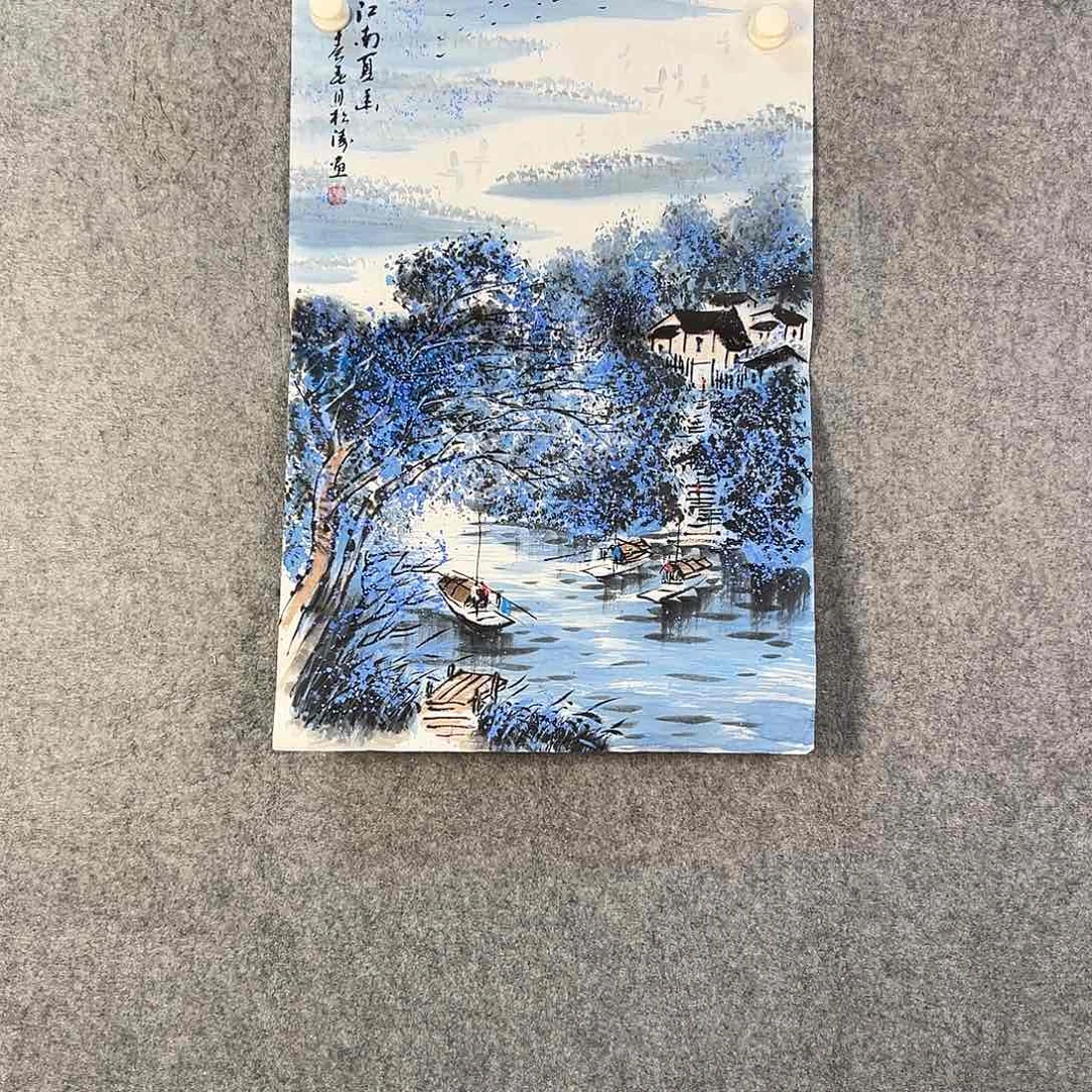 国画397 牡丹之花之叶的颜色和