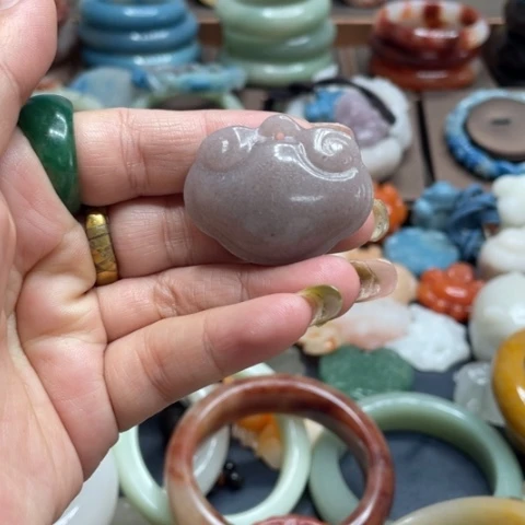 合金石英质玉（黄龙玉）手链