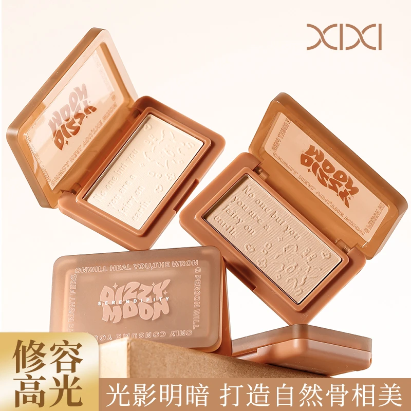 xixi单色修容盘哑光高光钻闪自然立体提亮面部阴影鼻影阴影D-680