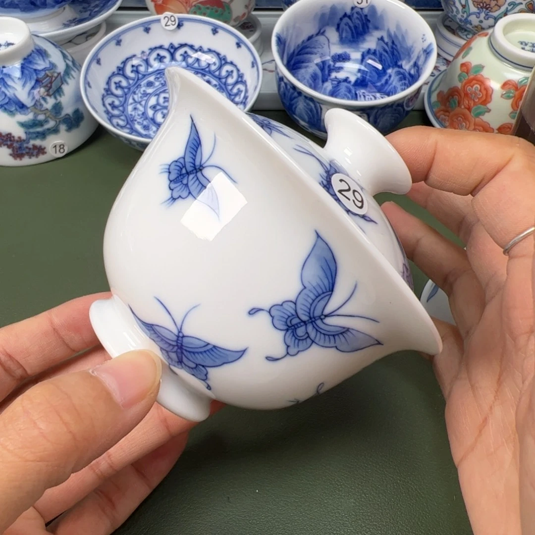 陶瓷景德镇纯手工纯手绘茶具木木29