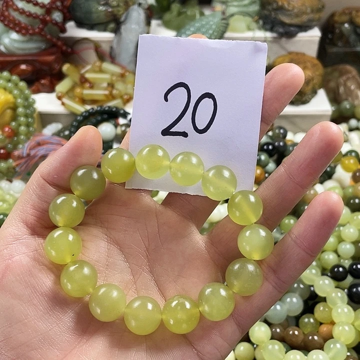 未镶嵌蛇纹石玉手链