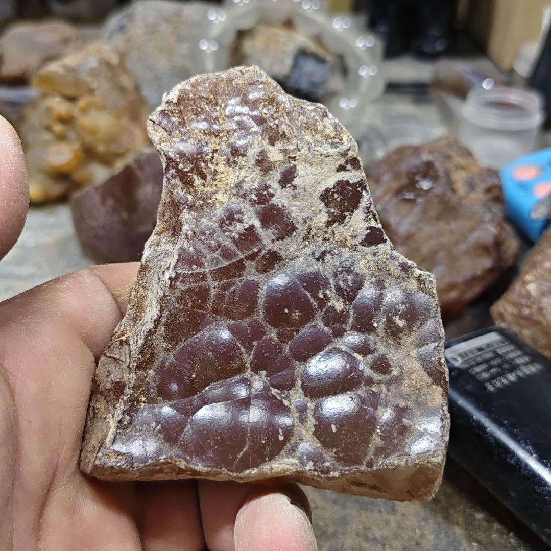 玛瑙/玉髓原石未镶嵌6*