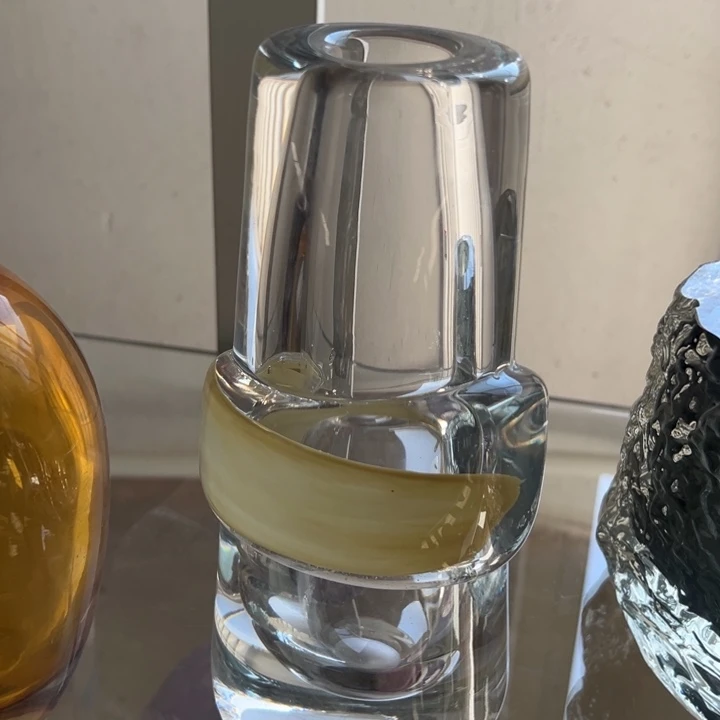 琉璃弘扬琉璃花器高度25微瑕
