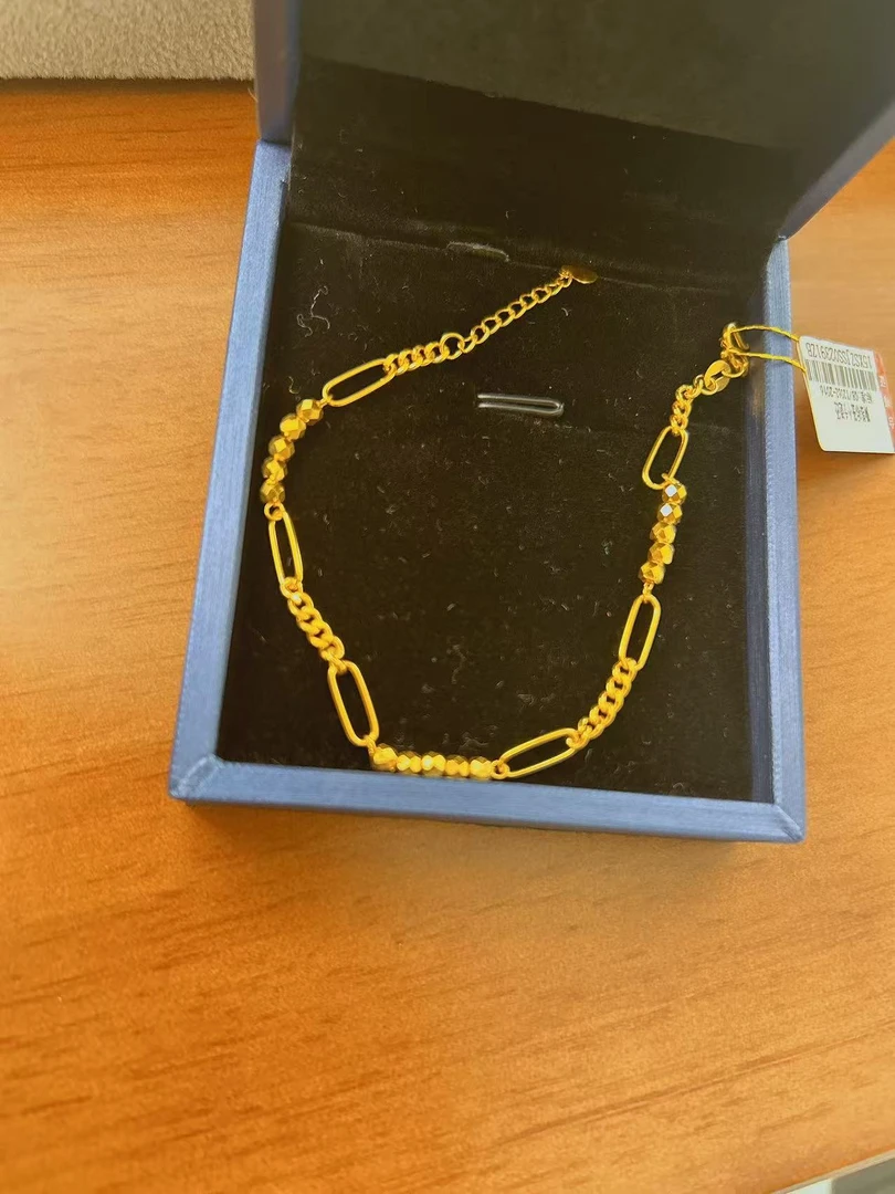 【金时代金店】足金蹦迪珠手链