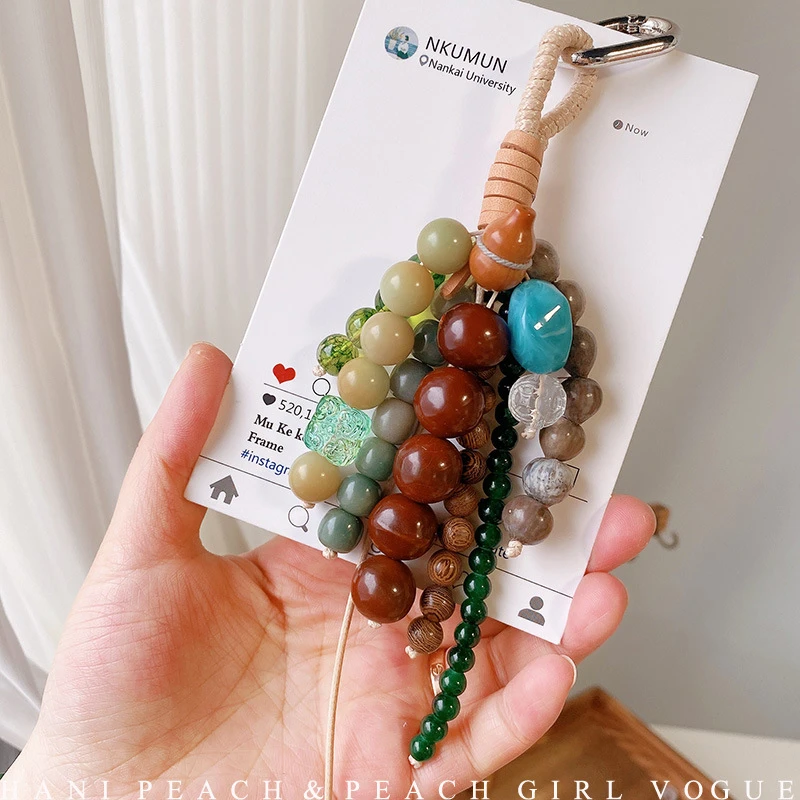 手工制作满愿种子新中式ins风挂件包包挂饰国风转运车钥匙扣挂件