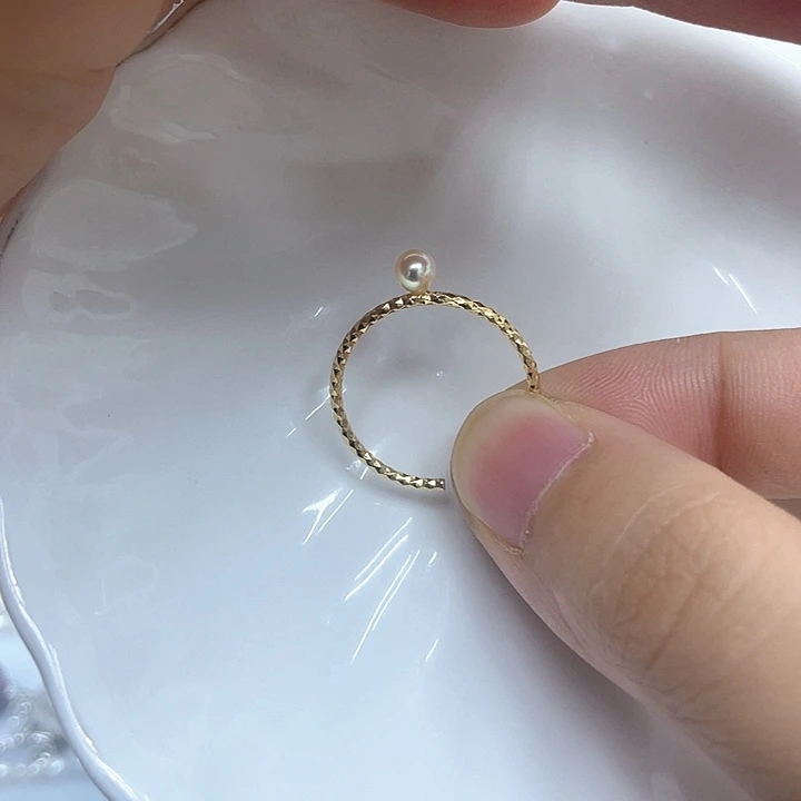 海水珍珠戒指银S925镶嵌