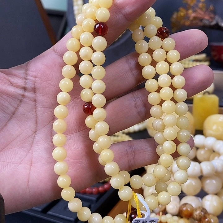 裸石琥珀未镶嵌手串