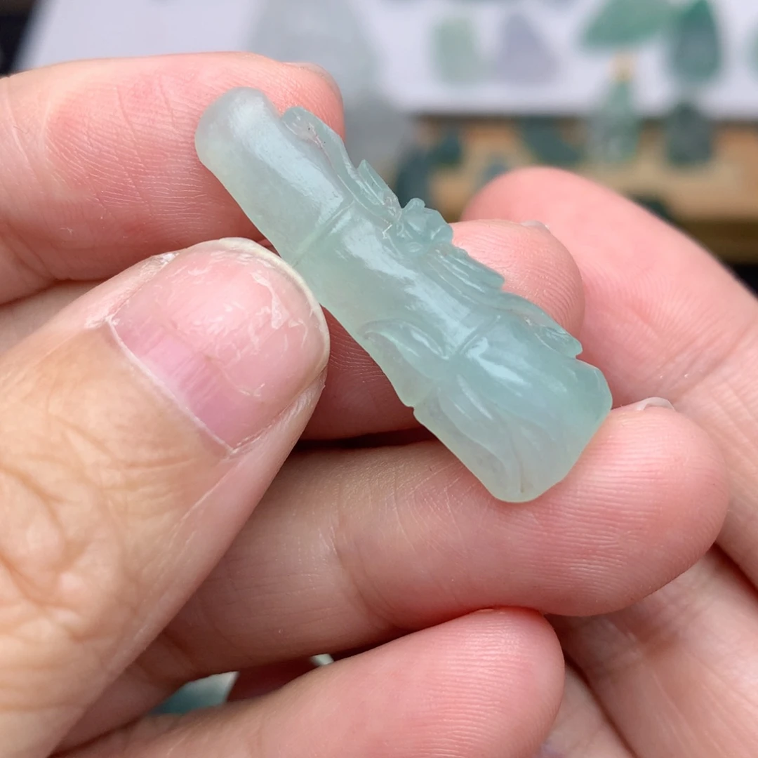 未镶嵌定制翡翠竹节