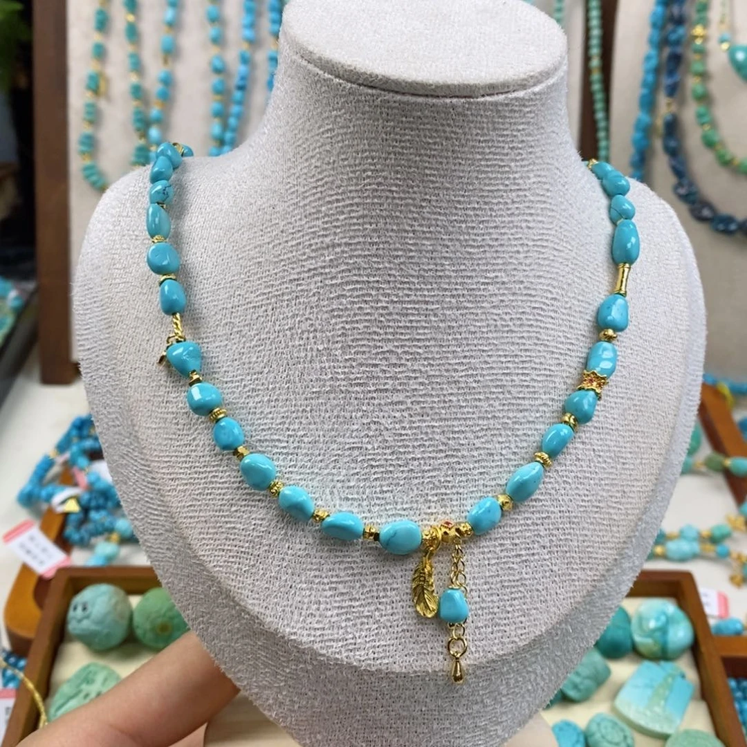 绿松石未镶嵌项链