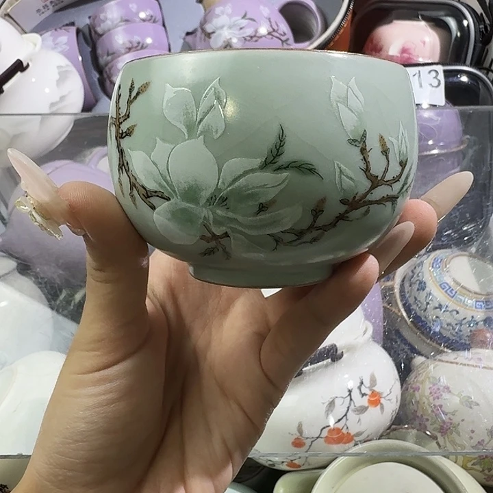 优一堂天青玉兰大罗汉杯
