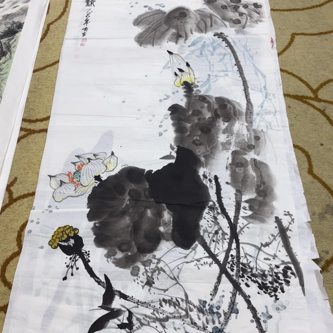 国画顾传吉四尺童