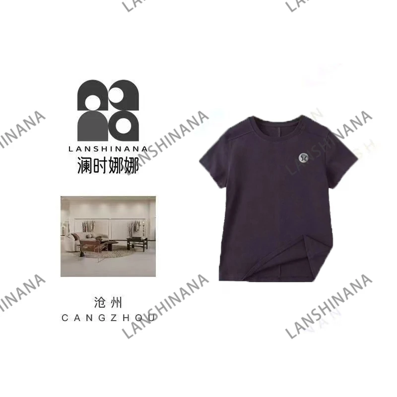 夏季短款圆领T恤简约百搭舒适时尚修身打底女款上衣Lf1