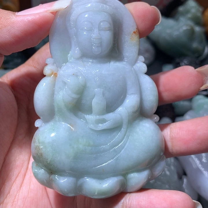 翡翠未镶嵌颈饰保真天然翡翠a货