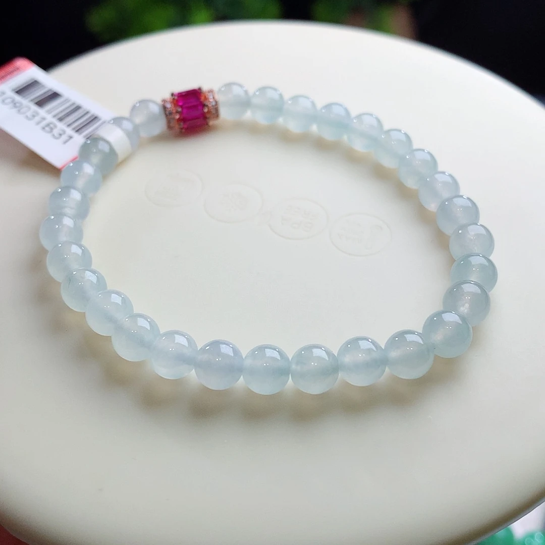 未镶嵌手串翡翠卡6mm