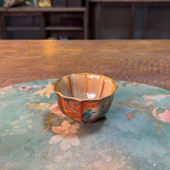 柴烧纯手工手绘陶瓷