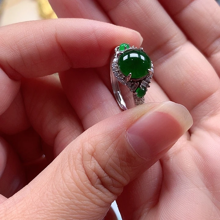 颈饰银S925镶嵌翡翠翡翠