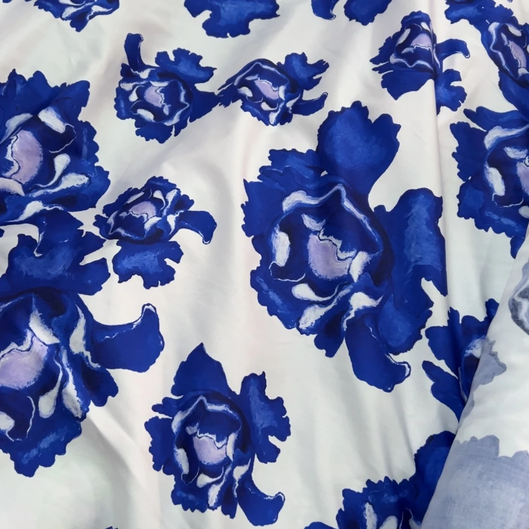 棉2米价青花贡缎1.4宽果子五折福利微瑕f